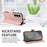 For Samsung Galaxy S26 Case with Wrist Strap RFID Blocking Wallet Cowhide Texture Leather Phone Cover - Rose Gold - 2