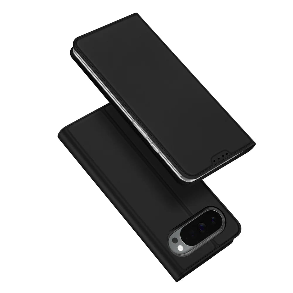 DUX DUCIS for Google Pixel 11 Pro XL Skin Pro Series Case Leather Stand Cover Card Holder - Black - 1