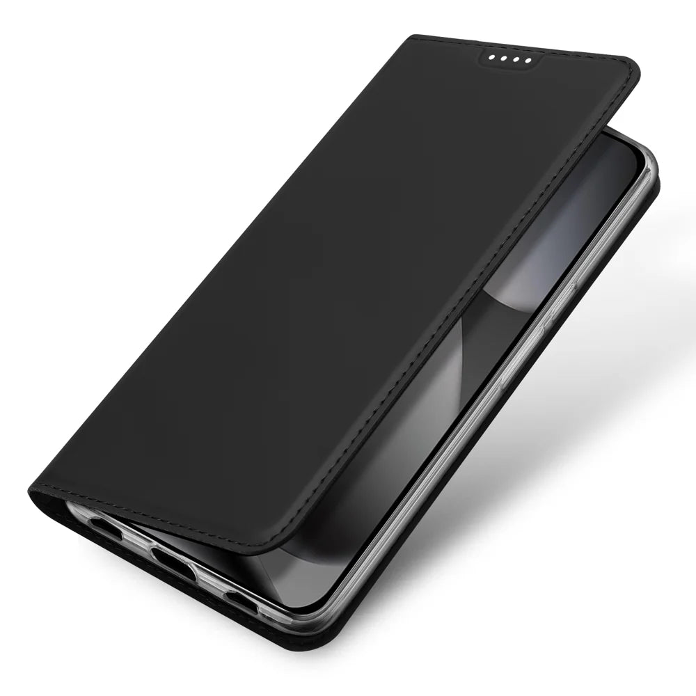 DUX DUCIS for Google Pixel 11 Pro XL Skin Pro Series Case Leather Stand Cover Card Holder - Black - 4