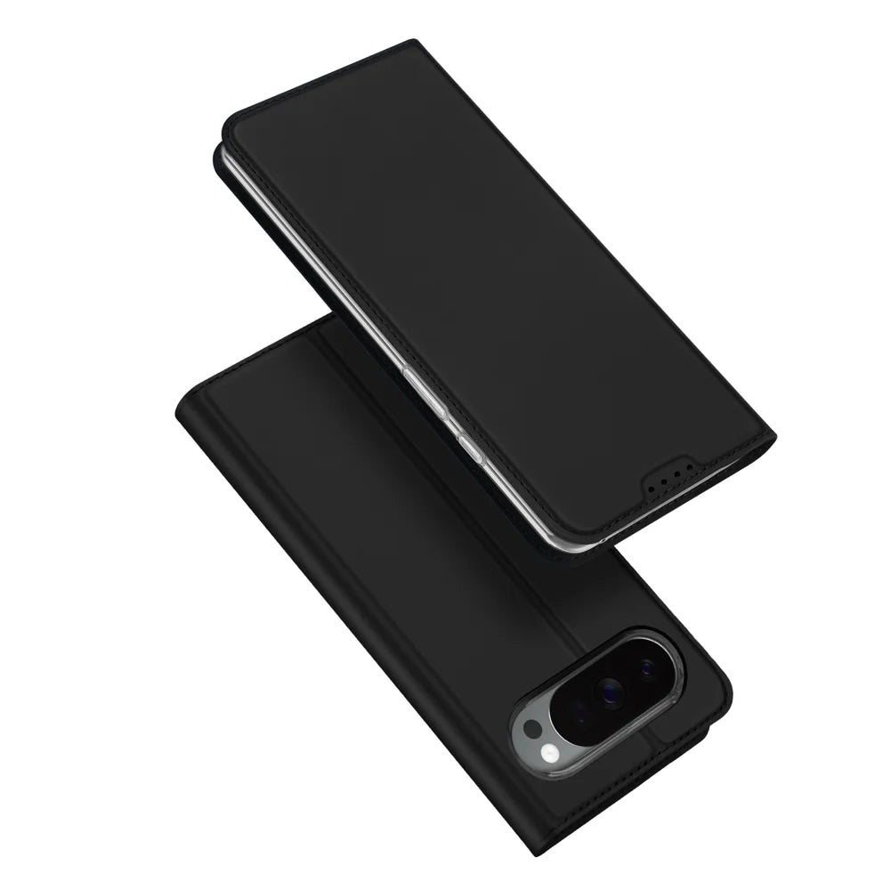 DUX DUCIS for Google Pixel 11 Skin Pro Series Case Leather Stand Cover Card Holder - Black - 1