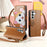 For Samsung Galaxy A57 5G Case Cute Cat Pattern PU Leather Wallet Phone Cover with Wrist Strap - Brown - 6