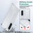 For Samsung Galaxy S26 FE Clear Phone Case TPU+Acrylic Shockproof Phone Back Cover - Clear - 4