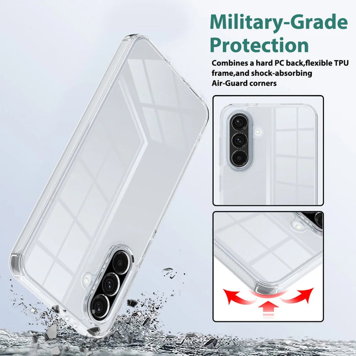 For Samsung Galaxy S26 FE Clear Phone Case TPU+Acrylic Shockproof Phone Back Cover - Clear - 4