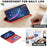 For Google Pixel 11 / Google Pixel 11 Pro Case Card Slots Geometry Imprint Leather Phone Cover - Red - 5