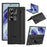 For Samsung Galaxy Z Fold8 Ultra Case Kickstand PC Cell Phone Cover with Screen Protector and Stylus Pen - Black - 1