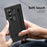 For Samsung Galaxy Z Fold8 Ultra Case Kickstand PC Cell Phone Cover with Screen Protector and Stylus Pen - Black - 4