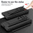 For Samsung Galaxy Z Fold8 Ultra Case Kickstand PC Cell Phone Cover with Screen Protector and Stylus Pen - Black - 6