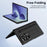 For Samsung Galaxy Z Fold8 Ultra Case Kickstand PC Cell Phone Cover with Screen Protector and Stylus Pen - Black - 7