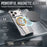 For iPhone 17 Pro Max Magnetic Case Creative Watch Design TPU + Alloy Frame Shockproof Phone Cover - Silver - 3