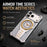 For iPhone 17 Pro Max Magnetic Case Creative Watch Design TPU + Alloy Frame Shockproof Phone Cover - Silver - 4