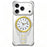 For iPhone 17 Pro Magnetic Case Creative Watch Design TPU + Alloy Frame Shockproof Phone Cover - Silver - 1