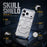 For iPhone 17 Pro Case Skull Armor Design Drop Protection Aluminum Alloy Hard Shell Cover - Orange - 6