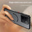 For vivo iQOO 15T 5G Magnetic Case Aluminium Alloy PC Matte Phone Cover Pop-Up Snap Lock - Black - 2