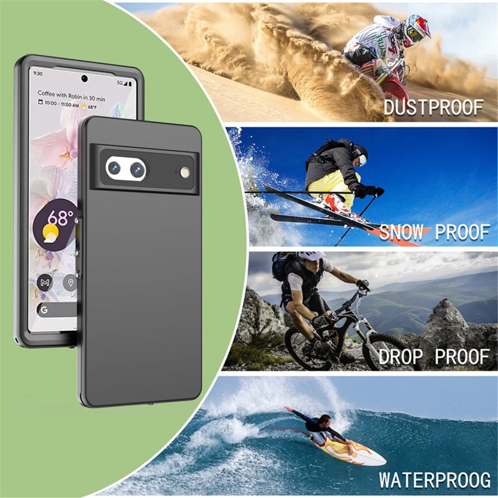 REDPEPPER For Google Pixel 7 5G IP68 Waterproof Phone Case Shockproof Protective Phone Back Cover - 5