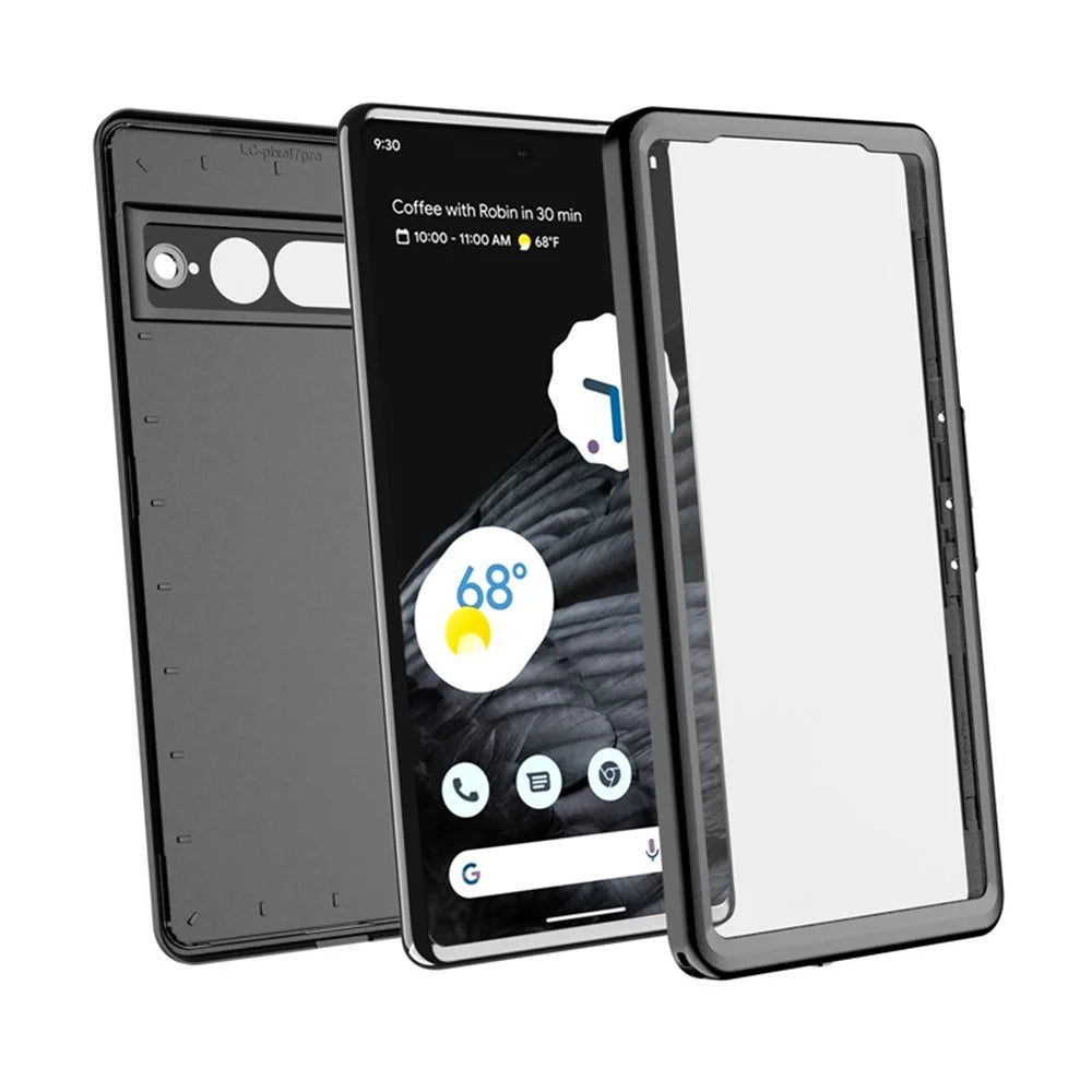 REDPEPPER For Google Pixel 7 Pro 5G IP68 Waterproof Anti-drop Phone Case Dustproof Phone Back Cover - 3