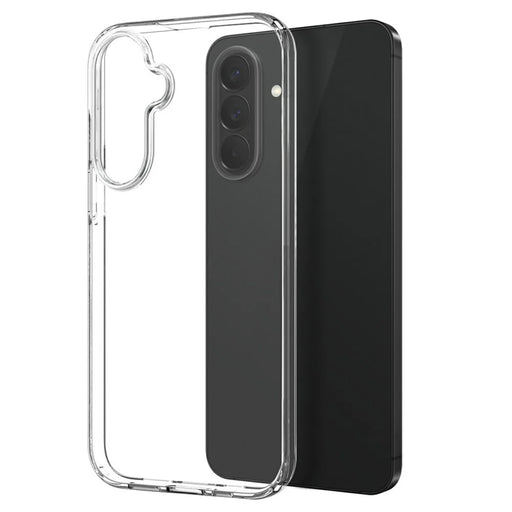 NORTHJO For Samsung Galaxy S26 FE Case Transparent PC+TPU Phone Cover Set with Screen Film + Lens Film - Transparent - 2