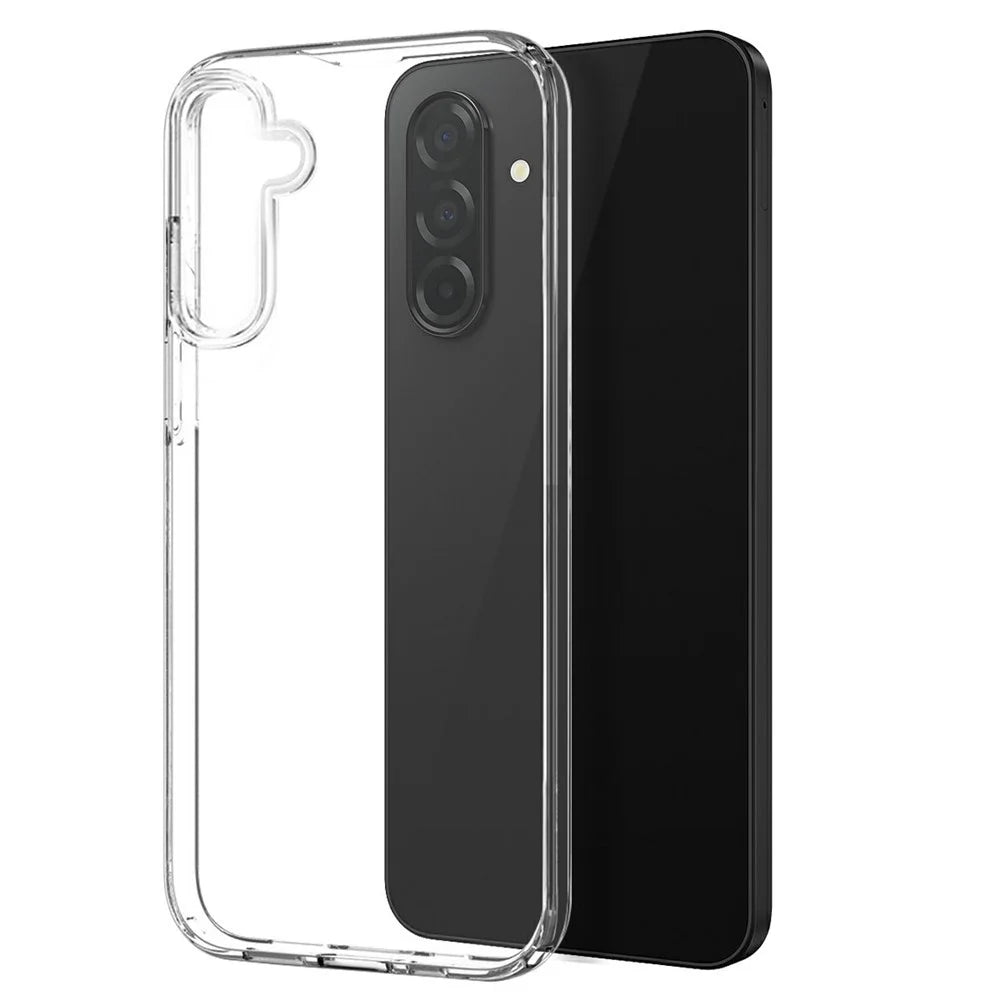 NORTHJO For Samsung Galaxy A26 5G Case Transparent PC+TPU Phone Cover Set with Screen Film + Lens Film - Transparent - 2