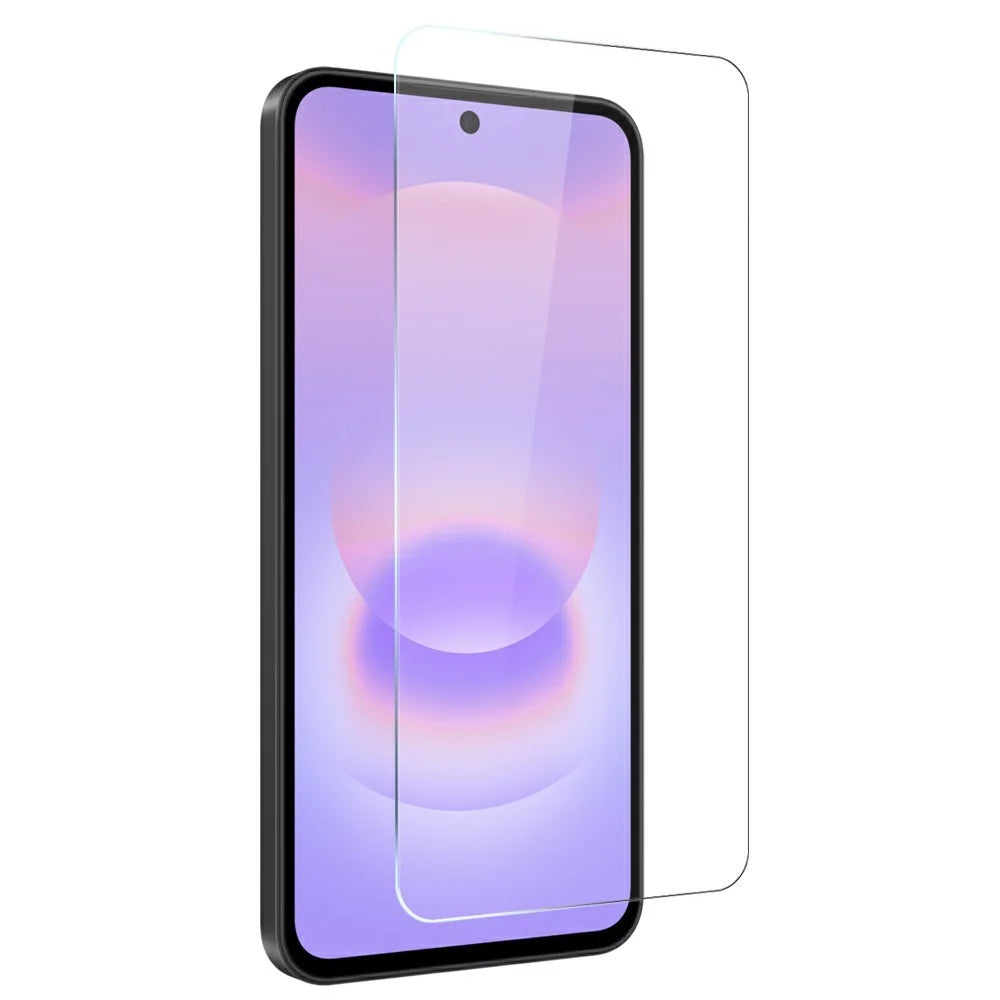 NORTHJO For Samsung Galaxy A27 5G Case Four Corner Shockproof TPU Clear Phone Cover with Tempered Glass Film - Transparent - 3