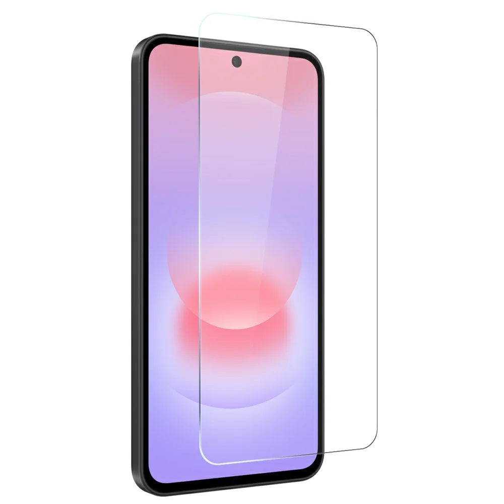 NORTHJO For Samsung Galaxy A37 5G Case Four Corner Shockproof TPU Clear Phone Cover with Tempered Glass Film - Transparent - 3