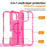 For iPhone 12 Pro Max Magnetic Phone Case Soft-touch 2-in-1 PC+TPU Shockproof Cover Compatible with MagSafe - Rose Pink - 6