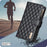 BINFEN COLOR for iPhone 17 BF Style-15 Leather Case Zipper Pocket Rhombus Phone Cover - Black - 7