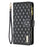BINFEN COLOR for iPhone 16e / iPhone 17e BF Style-15 Leather Case Zipper Pocket Rhombus Phone Cover - Black - 2