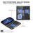 BINFEN COLOR for iPhone 16e / iPhone 17e BF Style-15 Leather Case Zipper Pocket Rhombus Phone Cover - Black - 6