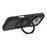 For iPhone 18 Pro Max / 17 Pro Max Case Rotating Kickstand TPU + PC Anti-slip Matte Phone Back Cover - Black - 3