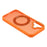 For iPhone 16 Plus Case Rotating Kickstand TPU + PC Anti-slip Matte Phone Back Cover - Orange - 5
