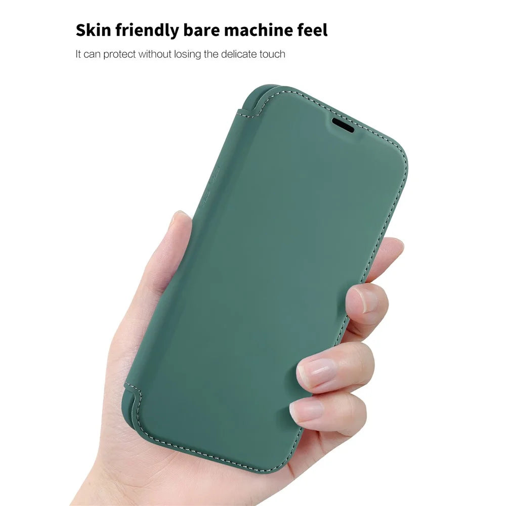 For Samsung Galaxy S23 Card Holder Design Kickstand Liquid Silicone Protective Case Skin-touch Phone Cover - Blackish Green - 6