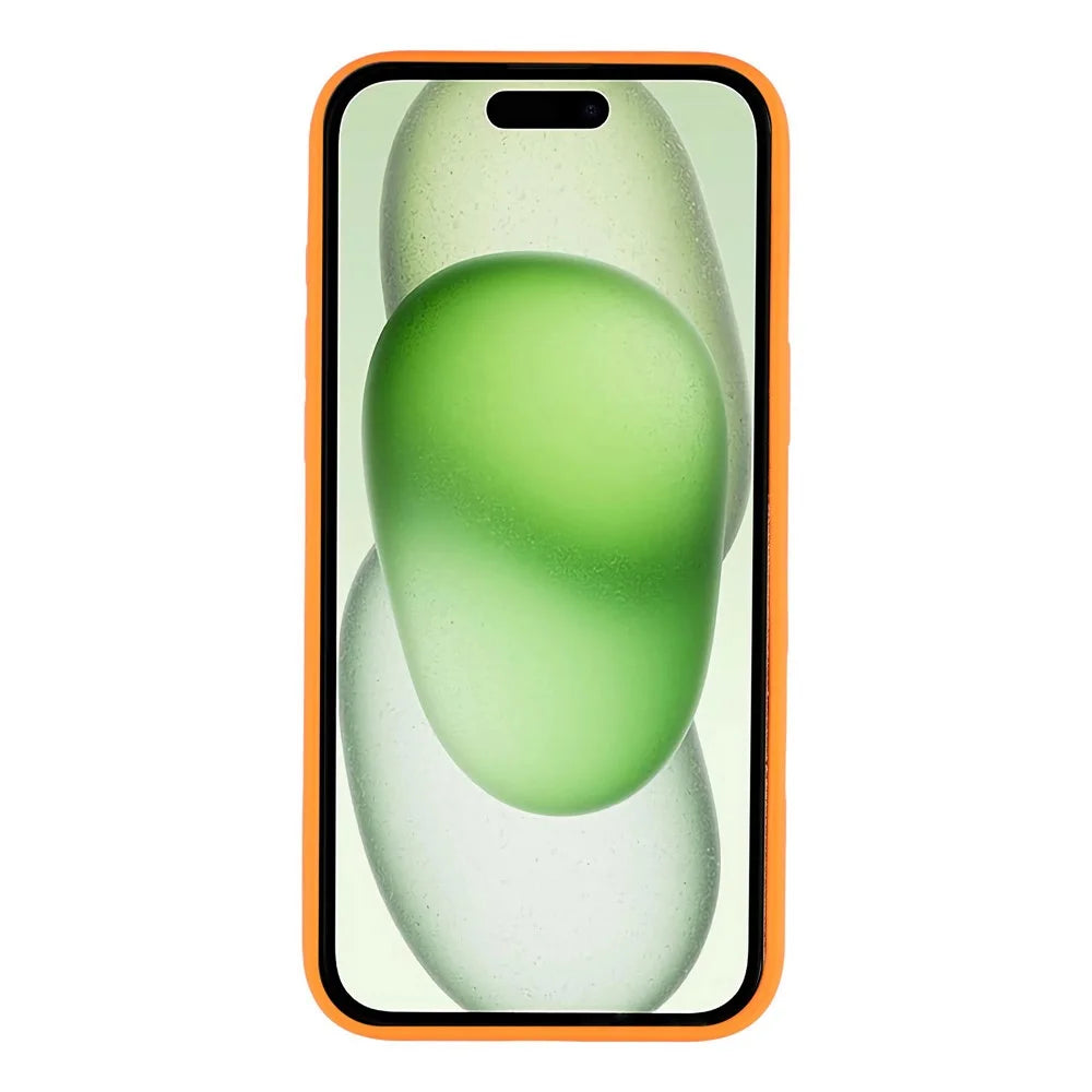 For iPhone 15 Pro Case Rotating Kickstand TPU + PC Anti-slip Matte Phone Back Cover - Orange - 3