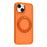 For iPhone 15 Case Rotating Kickstand TPU + PC Anti-slip Matte Phone Back Cover - Orange - 2