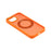 For iPhone 15 Case Rotating Kickstand TPU + PC Anti-slip Matte Phone Back Cover - Orange - 3