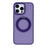 For iPhone 14 Pro Max Case Rotating Kickstand TPU + PC Anti-slip Matte Phone Back Cover - Purple - 1