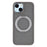 For iPhone 14 Case Rotating Kickstand TPU + PC Anti-slip Matte Phone Back Cover - Grey - 1