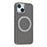 For iPhone 14 Case Rotating Kickstand TPU + PC Anti-slip Matte Phone Back Cover - Grey - 2