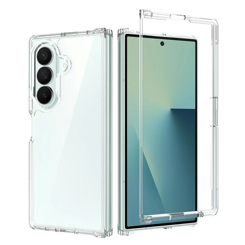 For Samsung Galaxy Z Fold8 Ultra Case Anti-Scratch TPU + Acrylic Clear Back Phone Cover - Transparent - 1