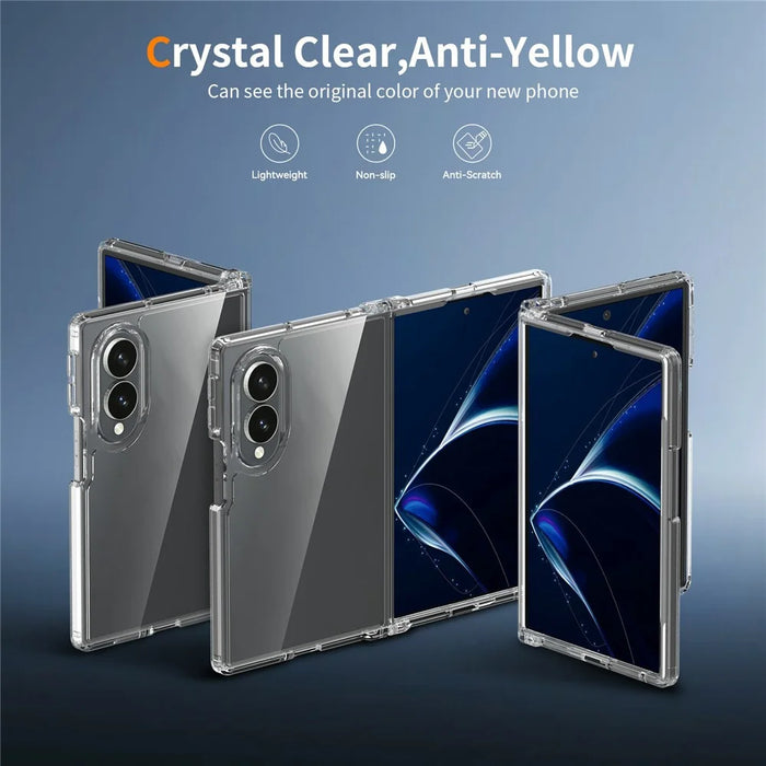 For Samsung Galaxy Z Fold8 Case Anti-Scratch TPU + Acrylic Clear Back Phone Cover - Transparent - 2