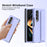 Shockproof Case for Samsung Galaxy Z Fold4 5G Anti-Fall Hard PC Phone Case Rubberized Protective Case with Elastic Strap - Purple - 2