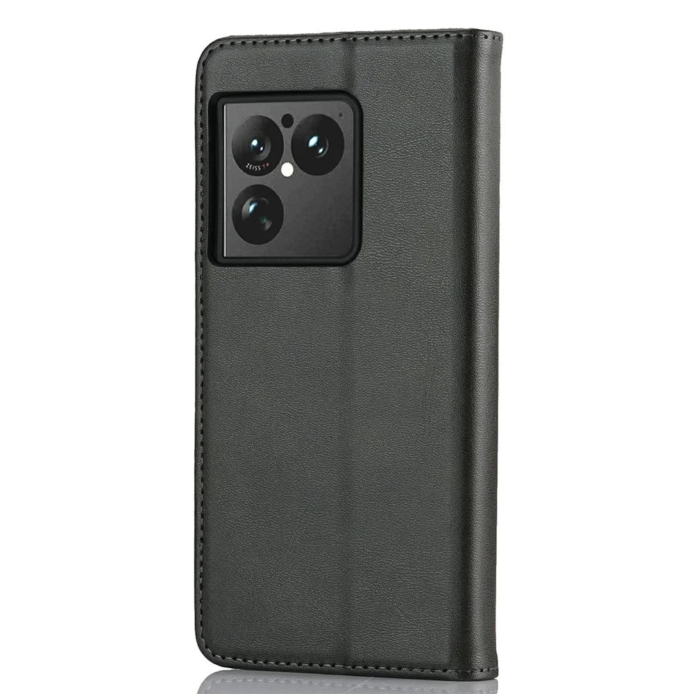 For Sony Xperia 1 VIII Case PU Leather Calf Textured Magnetic Closing Smart Phone Cover - Black - 6