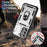 For Samsung Galaxy A27 5G Case TPU + PC Slide Camshield Kickstand Phone Cover - White - 2