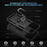 For iPhone 18 Pro Max / 17 Pro Max Case PC + TPU Phone Cover with Kickstand - Black - 2