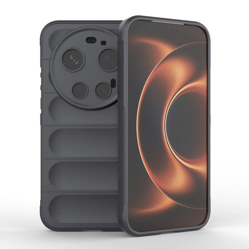 WANLONFENG for Xiaomi 17 Ultra 5G TPU Case  HD Series Anti Slip Phone Cover with Tempered Glass - Black - 2