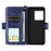 For Sony Xperia 1 VIII Leather Case Magnetic Closure Wallet Stand Phone Cover with Crossbody Strap - Blue - 7