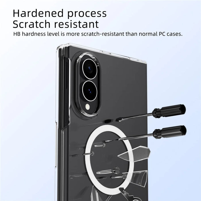 ABEEL for Samsung Galaxy Z Fold8 Magnetic Case Clear PC Anti Scratch Phone Cover - Transparent - 7