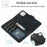 For iPhone 16 Pro Max Wallet Case Retro Matte Magnetic Detachable PU Leather TPU Phone Cover - Black - 2