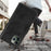 For iPhone 12 Pro Max Wallet Case Retro Matte Magnetic Detachable PU Leather TPU Phone Cover - Black - 4