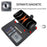 For iPhone 17 Pro Max Wallet Case Retro Matte Magnetic Detachable PU Leather TPU Phone Cover - Black - 7