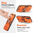 For Samsung Galaxy A27 5G Case Slide Camshield Kickstand PC + TPU Phone Cover - Orange - 3