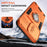 For Samsung Galaxy A27 5G Case Slide Camshield Kickstand PC + TPU Phone Cover - Orange - 4